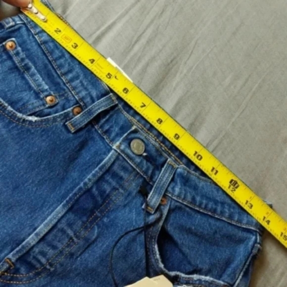 Levi's 501 Crop High Rise Denim Jeans Charleston Fun Straight Leg - Picture 3 of 10
